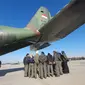 Pemerintah Indonesia memperbantukan pesawat angkut Hercules C-130 beserta awak kepada Pemerintah Turki. (Dokumentasi KBRI Ankara)