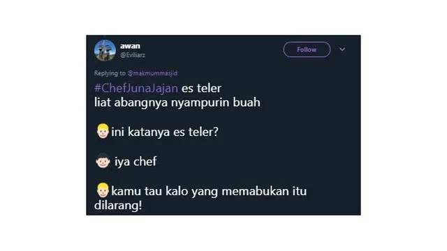7 Cuitan Netizen Soal Chef yang Jajan Ini Bikin Ngakak