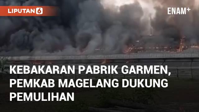 Pabrik garmen PT Anugerah Abadi Magelang (AAM) terbakar pada Minggu (8/12). Sebanyak 2.700 karyawan diliburkan hingga ada informasi lebih lanjut