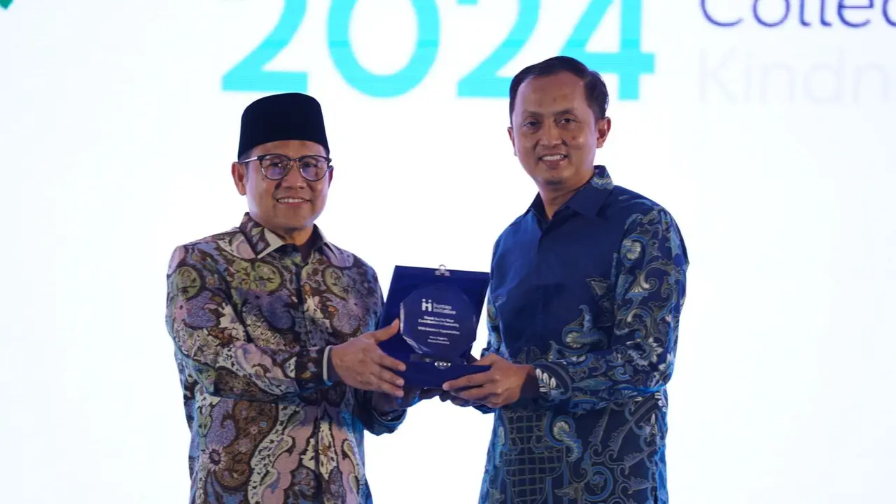 Menteri Koordinator Bidang Pemberdayaan Masyarakat, Muhaimin Iskandar, di acara Initiative Forum 2024 di Jakarta, Selasa (29/10/2024) (Istimewa)