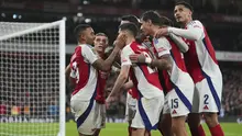 Arsenal meraih kemenangan 3-2 atas&nbsp;Crystal Palace pada laga perempat final Carabao Cup musim ini di Stadion Emirates, Kamis (19/12/2024) dini hari WIB. (AP Photo/Kirsty Wigglesworth)