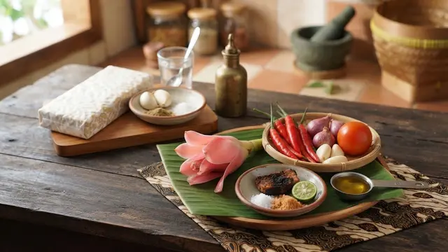 Bahan-Bahan Tempe Penyet Sambal Kecombrang