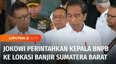 Presiden Joko Widodo telah memerintahkan Kepala Badan Nasional Penanggulangan Bencana atau BNPB untuk mendatangi lokasi terdampak banjir bandang di Sumatra Barat, guna mengkoordinasikan bantuan dan pemulihan pascabanjir.