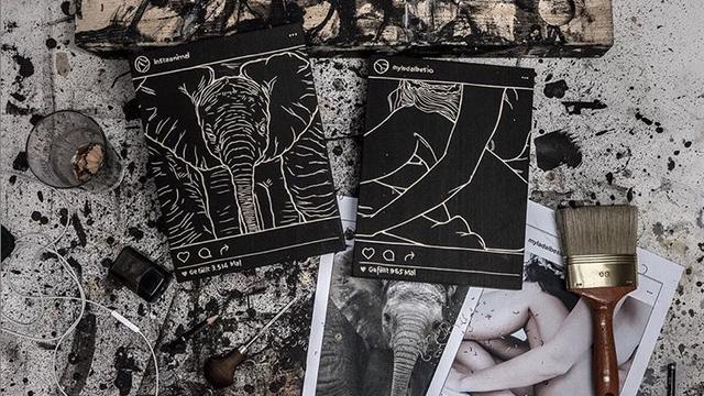 Alex Diamond Seniman Ini Pindahkan Postingan Instagram Jadi Gambar di Kayu