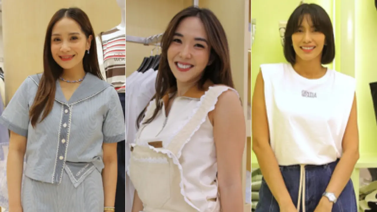 Nagita Slavina, Gisella Anastasia, dan Tyas Mirasih di Opening Gentlewoman Jakarta. [Adrian/Fimela]