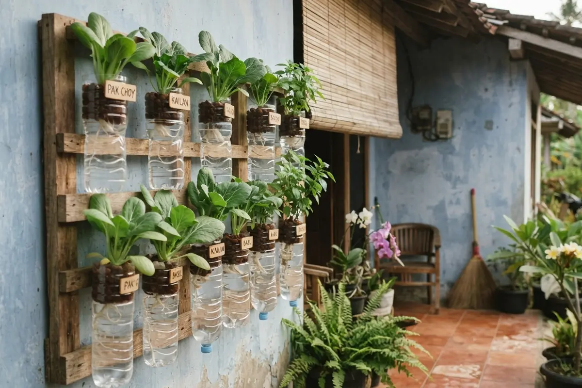 DIY Pot Hidroponik dari Botol Bekas Air Mineral dan Langkah Mudah untuk Pemula