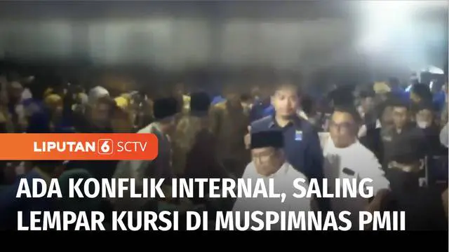 VIDEO: Muspimnas PMII Ricuh, Peserta Saling Lempar Kursi Kala Wamenag Beri Sambutan