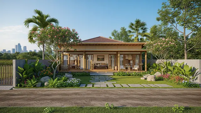 Model Rumah Desa untuk Lahan di Perbatasan Desa dan Kota