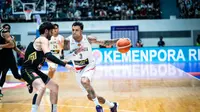 Penampilan Timnas Basket Indonesia saat melawan Yordania di Kualifikasi FIBA World Cup 2023 yang dilangsungkan di Istora Senayan, Senin (5/7/2022) (Sumber: PP Perbasi).&nbsp;