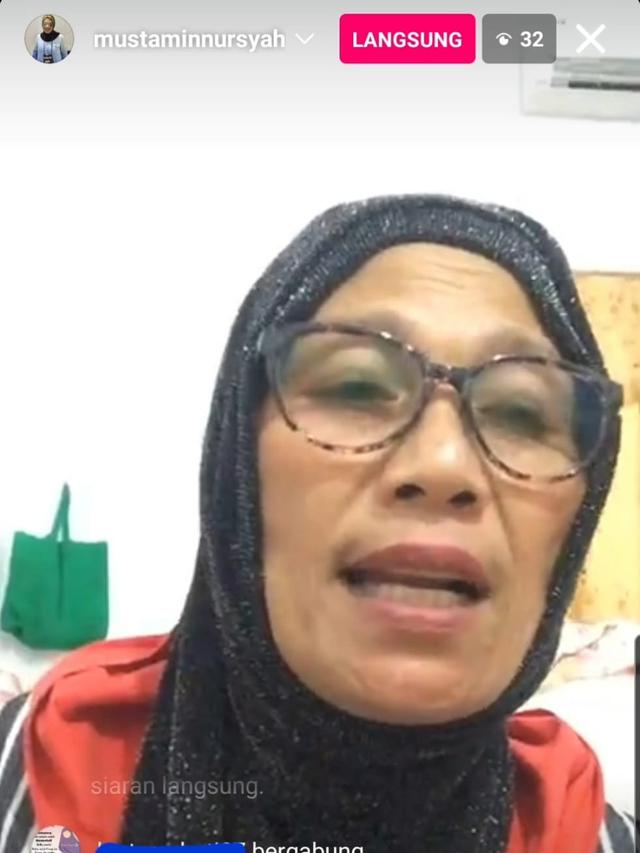 Nursyah ibunda Indah Permatasari. (Foto: Dok. Instagram @mustaminnursyah)