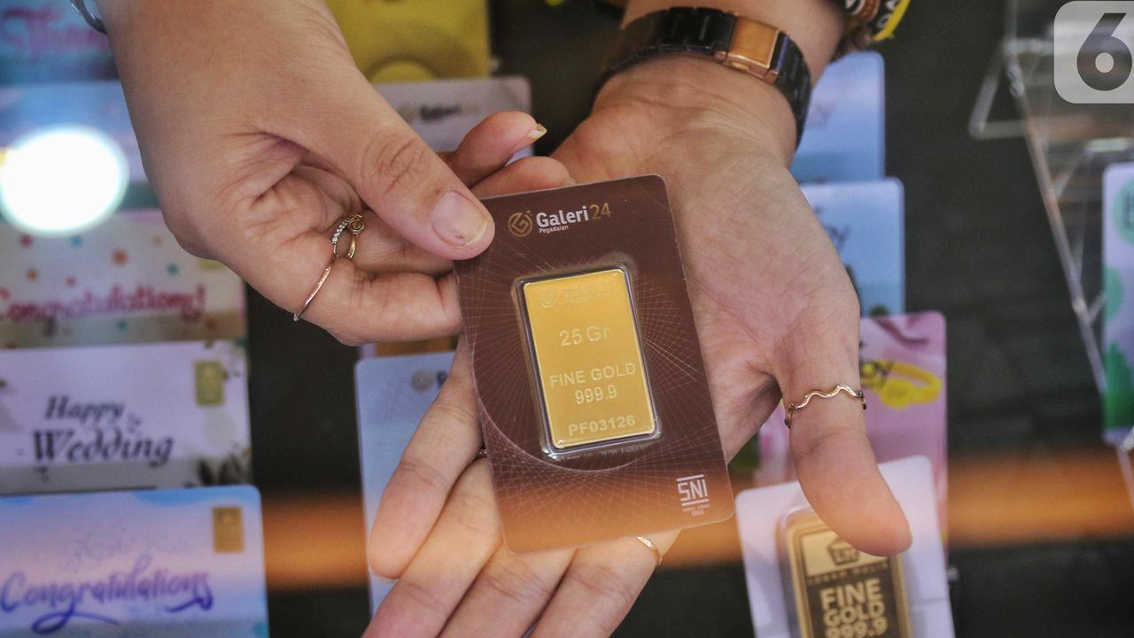 Harga Emas Antam Anjlok Rp17.000 Hari ini, Satu Gram Dibanderol Jadi Segini