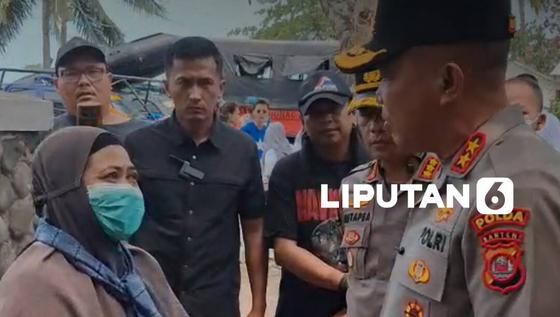 Kapolda Banten Temui Keluarga Jurnalis yang Hilang Kontak di Selat Sunda