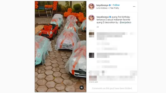 Hampers Ulang Tahun Putri Tasya Farasya, Ada Mobil Mainan Jutaan Rupiah