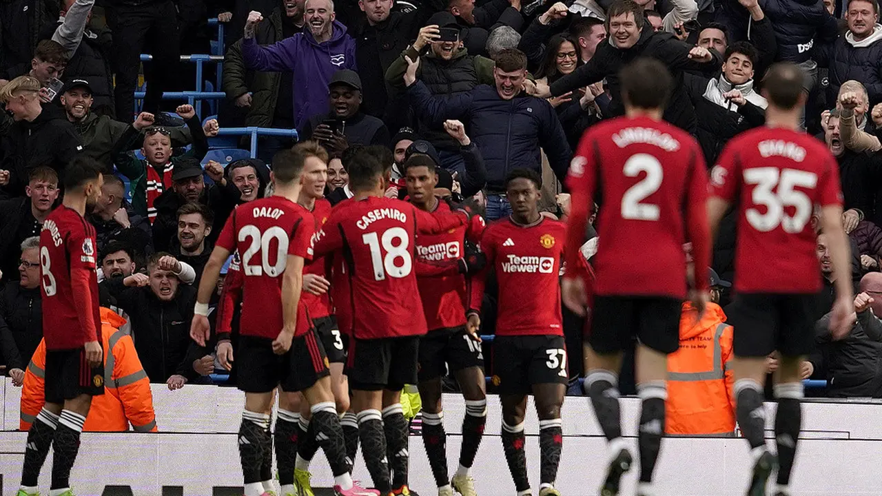 FOTO Marcus Rashford Selebrasi