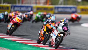 Veda Ega Pratama (nomor motor 9) pada ajang Moto3 2026. (Honda Team Asia)