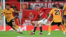 MU menang dengan skor tipis 1-0. (Lindsey Parnaby / AFP)
