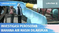 Polisi hingga kini masih menyelidiki penyebab pasti robohnya wahana seluncur air di Waterpark Kenjeran Surabaya. Lima saksi yang berada di lokasi sudah diperiksa polisi, sementara 11 korban harus menjalani perawatan intensif karena luka patah tulang.