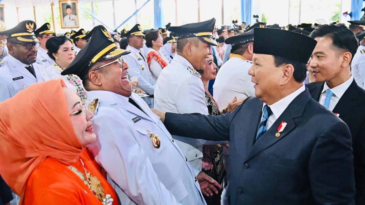 Prabowo lantik kepala daerah di Istana Merdeka