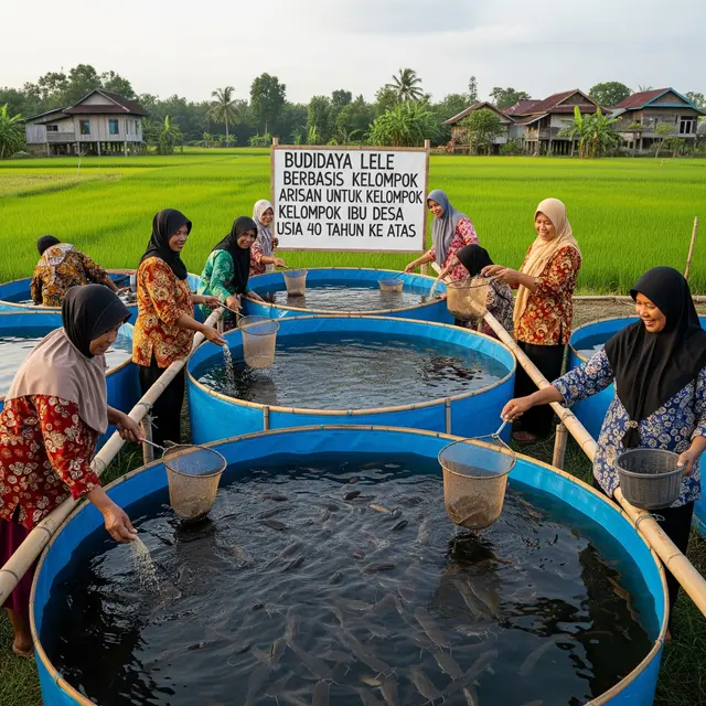 Inspirasi Budidaya Lele untuk Kelompok Ibu Desa Usia 40 Tahun ke Atas