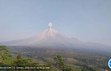 Erupsi Gunung Semeru Terjadi 4 Kali Pagi Ini, Kolom Abu 1,3 Km