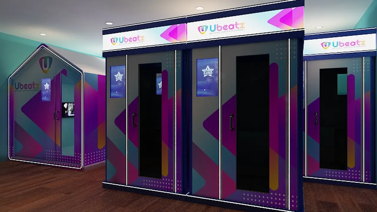 Booth dan cabin karaoke yang disiapkan Ubeatz (ist)