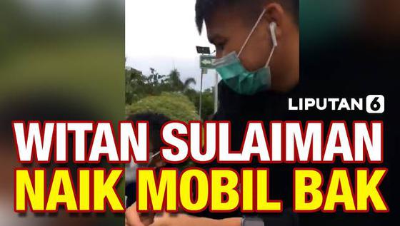 VIDEO: Pulang Kampung, Witan Sulaiman Dijemput Naik Mobil Bak