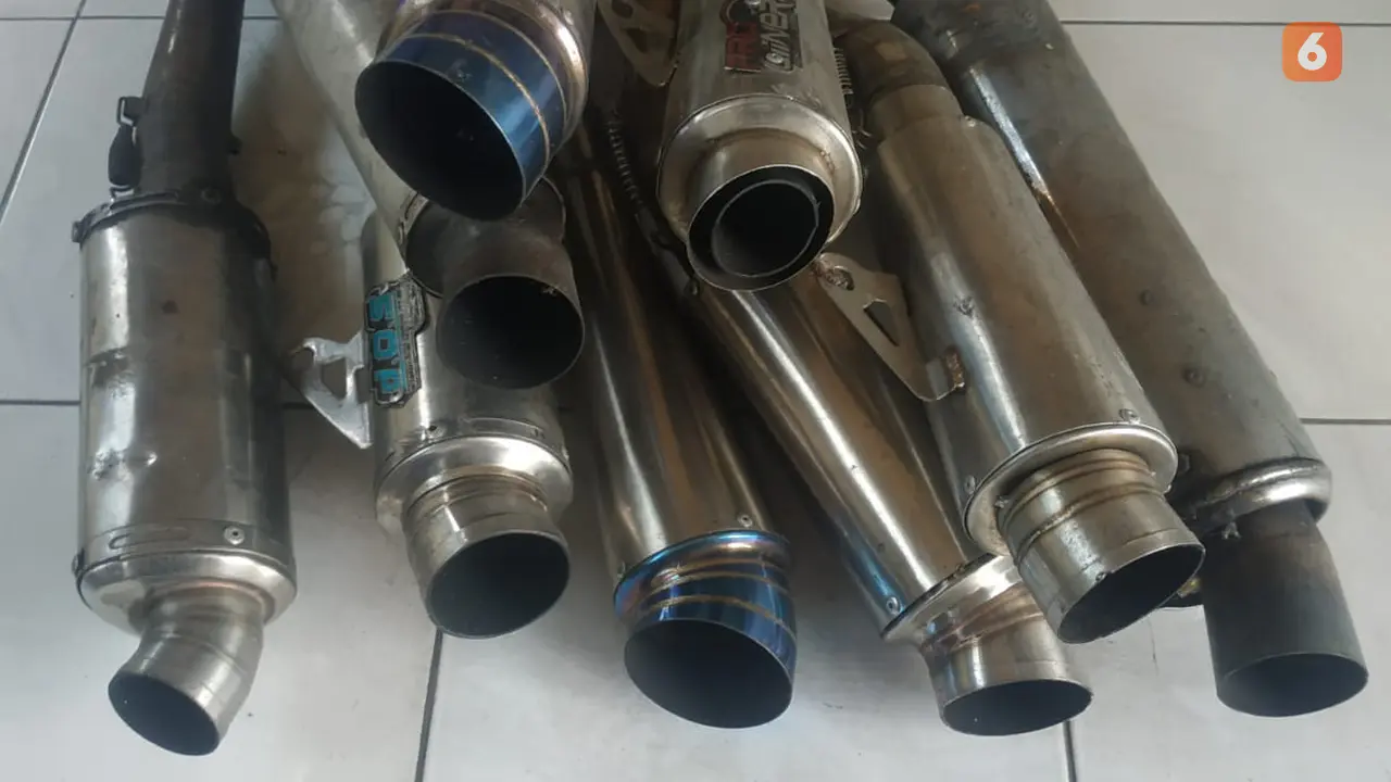 Puluhan Motor Knalpot Brong Diamankan Polres Sukoharjo