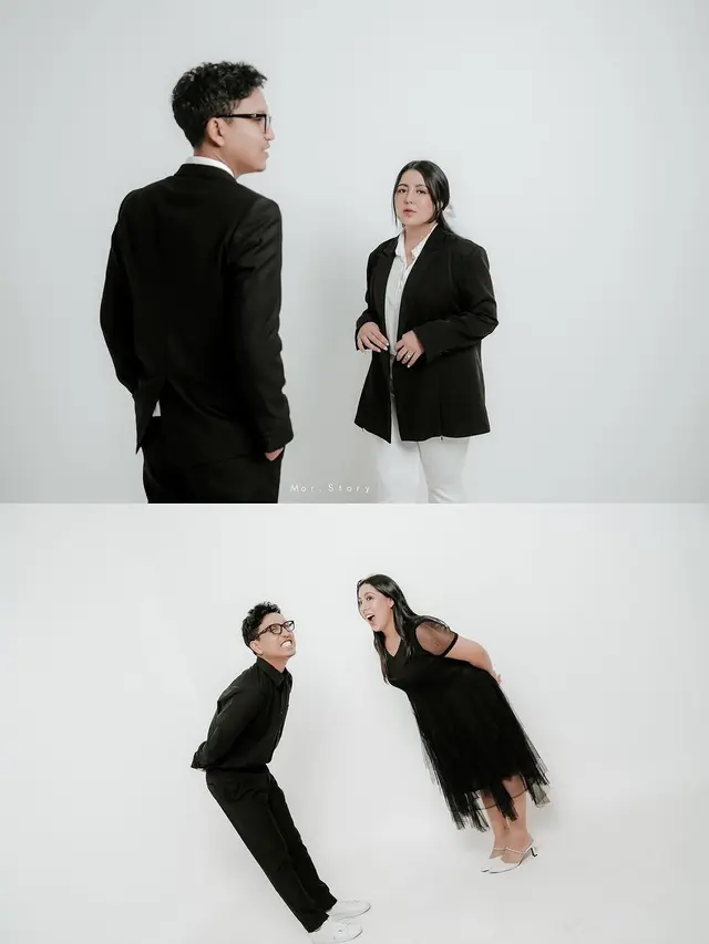 Tiba-Tiba Sah, Ini 6 Potret Prewedding Nessie Judge Bernuansa Hitam Putih