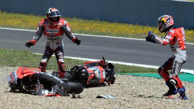 Insiden Tabrakan Beruntun di MotoGP Spanyol