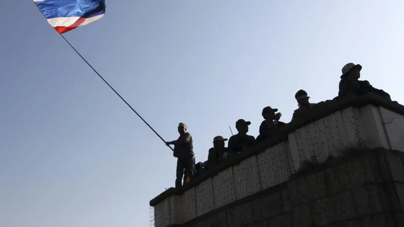 Ilustrasi bendera Thailand (AP Photo)