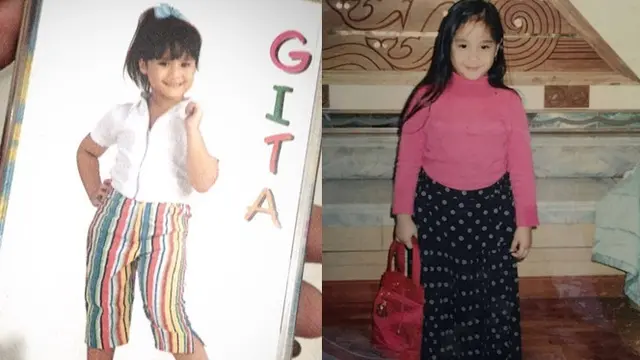 6 Foto Gita Gutawa Kecil yang Mirip Dengan Nagita Slavina Anak-Anak, Sulit Dibedakan