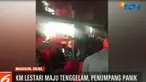 Video amatir ini merupakan detik-detik saat KM Lestari Maju, mengalami kebocoran pada Selasa siang.