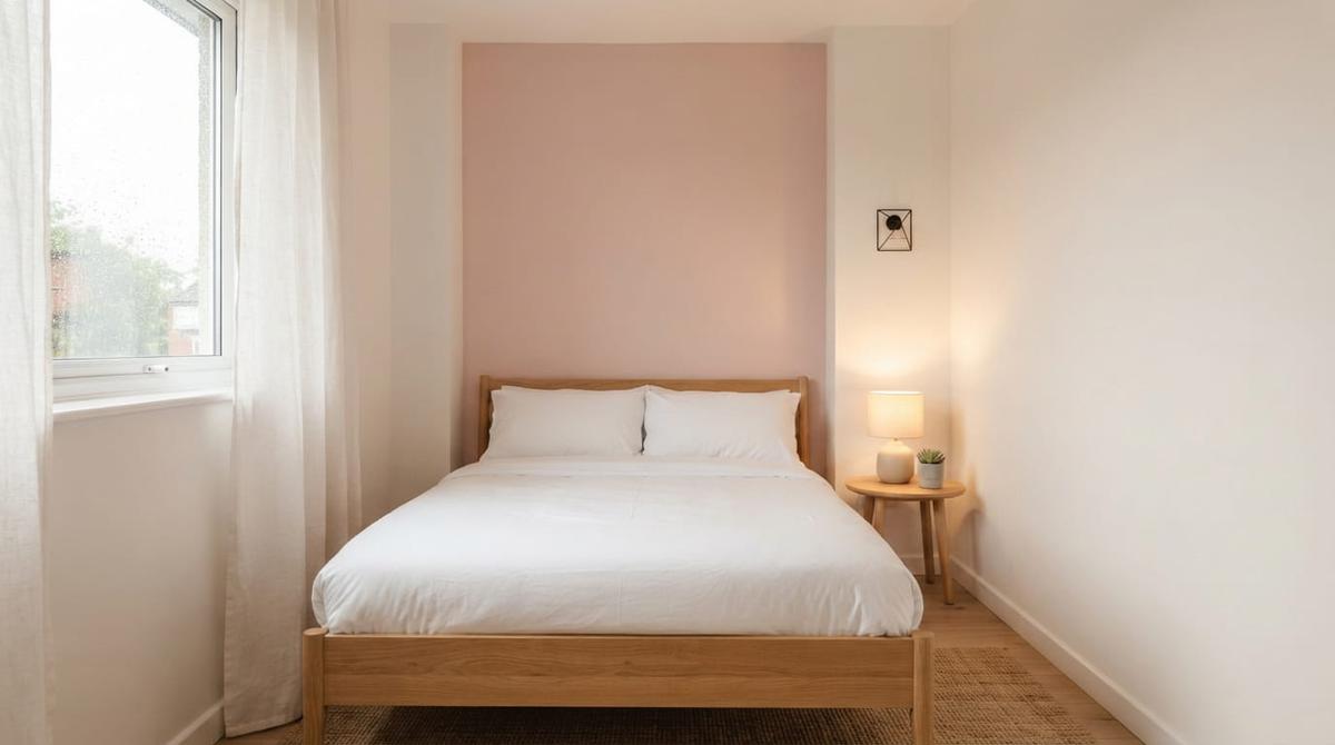 Ide Dinding Aksen untuk Kamar Tidur Berukuran Kecil