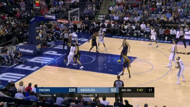 Indiana Pacers mengalahkan Memphis Grizzlies dengan skor 116-113 dalam lanjutan pertandingan NBA 2017-2018.