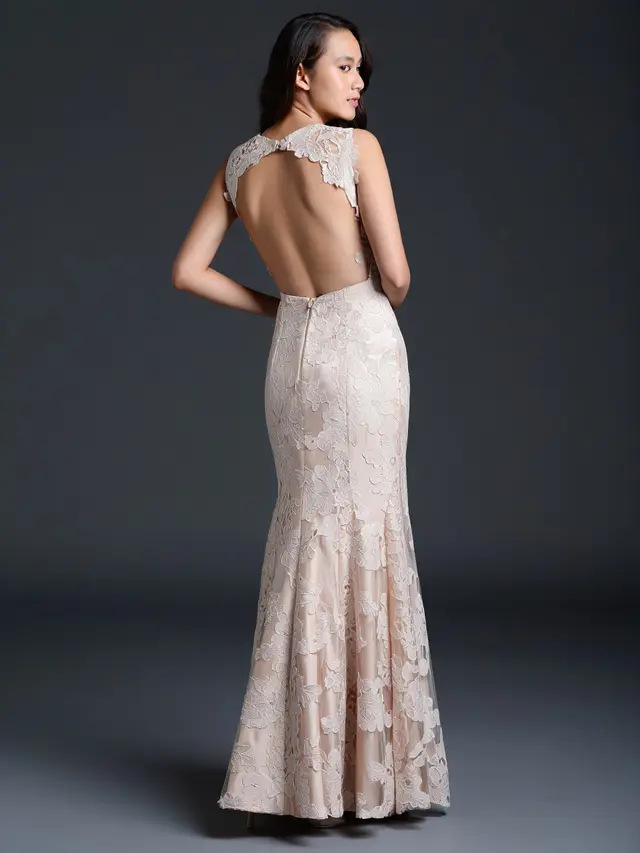 Model Dress Brokat Satin Mewah