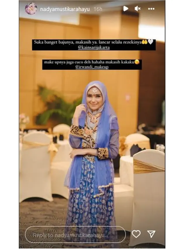 6 Potret Nadya Mustika Hadiri Pesta Ultah Iis Dahlia, Memesona Pakai Baju India