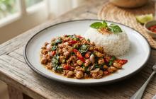 Resep Thai Basil Chicken, Ayam Cincang Kemangi ala Thailand yang Praktis