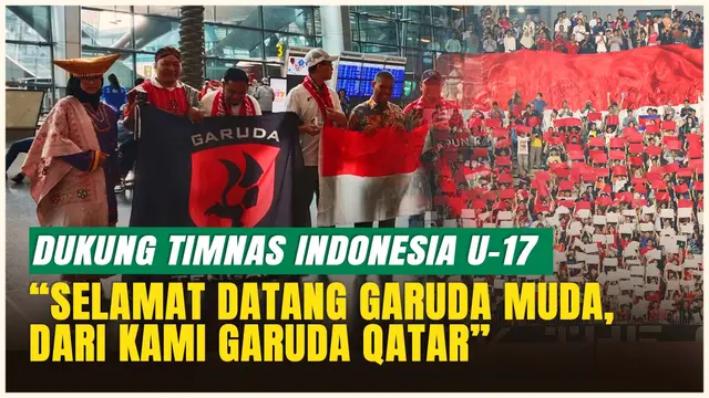Momen Haru! Garuda Qatar Sambut Hangat Timnas Indonesia U-17 di Doha