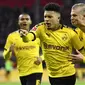 Borussia Dortmund nampaknya ingin memanfaatkan daya tarik Jadon Sancho. Raksasa Jerman itu diberitakan menaikkan harga jual sang winger menjadi 140 juta Euro. (AFP/Ina Fassbender)