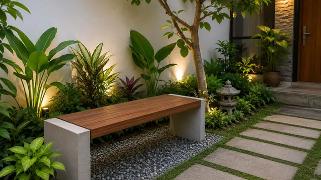 desain bangku taman (AI Generated