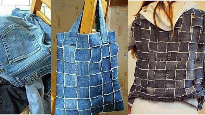 Yuk Sulap Jeans Bekas Jadi Pernik Anyam Cantik Fashion Fimela Com