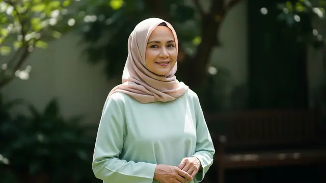 Model Gamis Simple untuk Lansia Tanpa Berlebihan