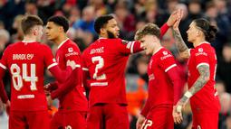 Bermain di kandang sendiri, The Reds sukses membungkam Sparta Praha dengan skor telak 6-1. (AP Photo/Jon Super)