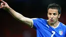 Italian forward Alessandro Del Piero gestures during the Euro 2008 Championships Group C football match the Netherlands vs. Italy on June 9, 2008 at the stade de Suisse in Bern. AFP PHOTO - DDP / RONNY HARTMANN