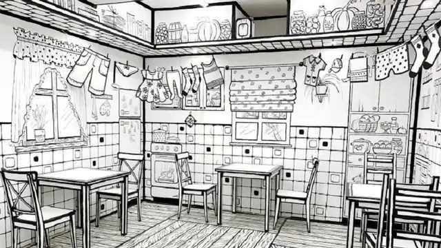 Viral, Desain Kafe 2D Bikin Pengunjung Berada di Dalam Buku Gambar