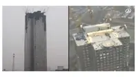 Sebuah perusahaan konstruksi mampu membangun gedung pencakar langit setinggi 57 lantai hanya dalam waktu 19 hari. Kok bisa?