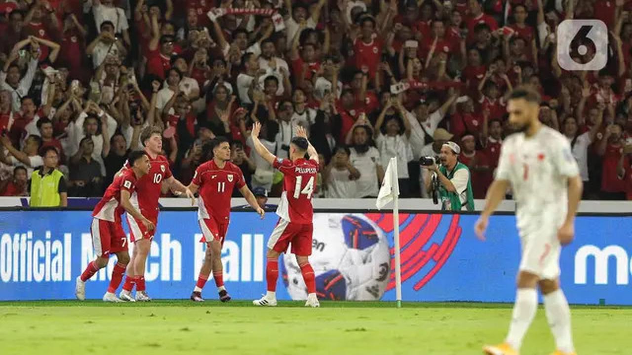 Babak Pertama Usai, Timnas Indonesia Unggul 1-0 atas Bahrain
