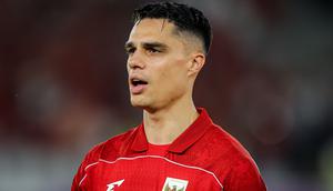 Joey Pelupessy&nbsp;memperkuat Timnas Indonesia pada laga vs Bahrain di SUGBK, Jakarta, Selasa (25-3-2025). (Bola.com/Bagaskara Lazuardi)