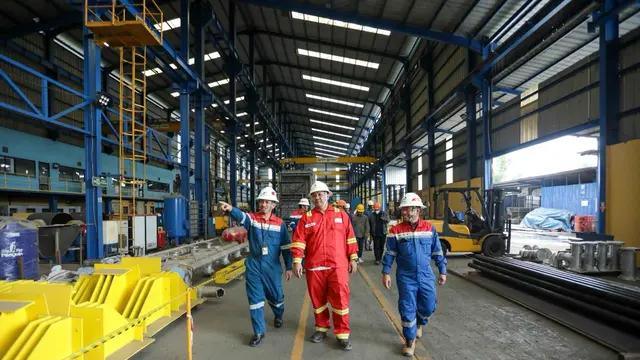 Tahap fabrikasi Gas Dehydration Package sebagai bagian dari Proyek Pengembangan Lapangan Bambu Merah (BMH)