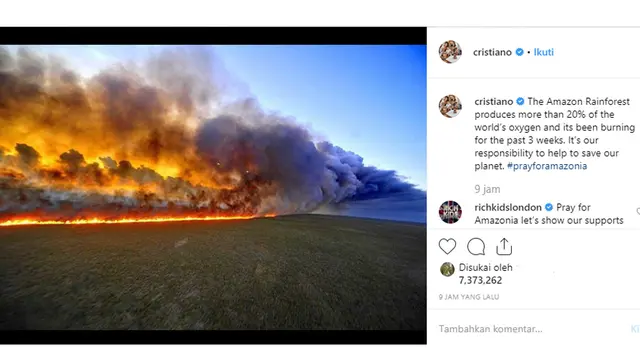 Pray For Amazon, Doa Warganet untuk Kebakaran Amazon